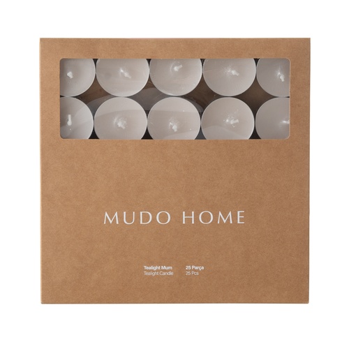  25Lİ TEALIGHT MUM KREM