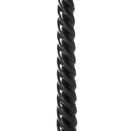 2Lİ BURGULU ŞAMDAN MUM SİYAH 25CM