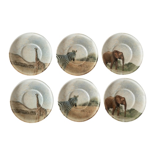  WILD ÇAY TABAĞI SETİ-6LI