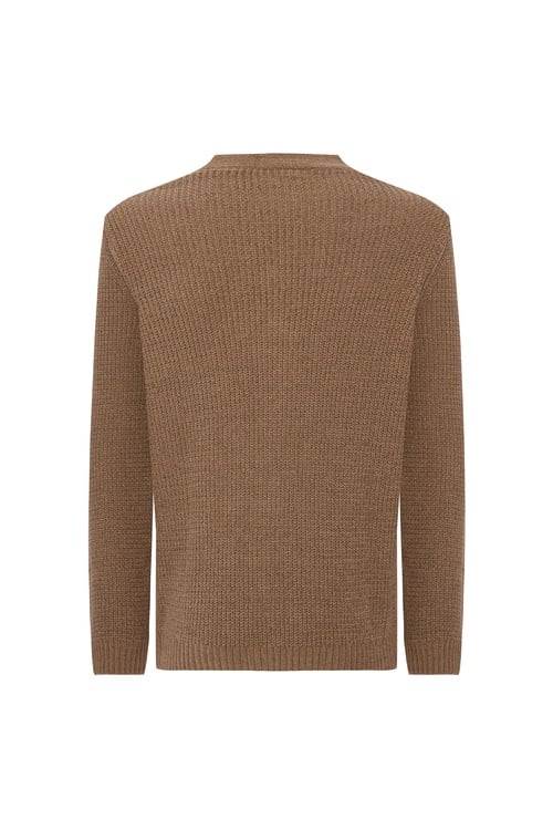 V YAKA DÜĞMELİ TRİKO HIRKA