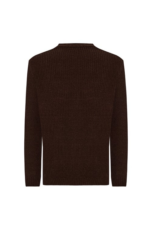 V YAKA DÜĞMELİ TRİKO HIRKA