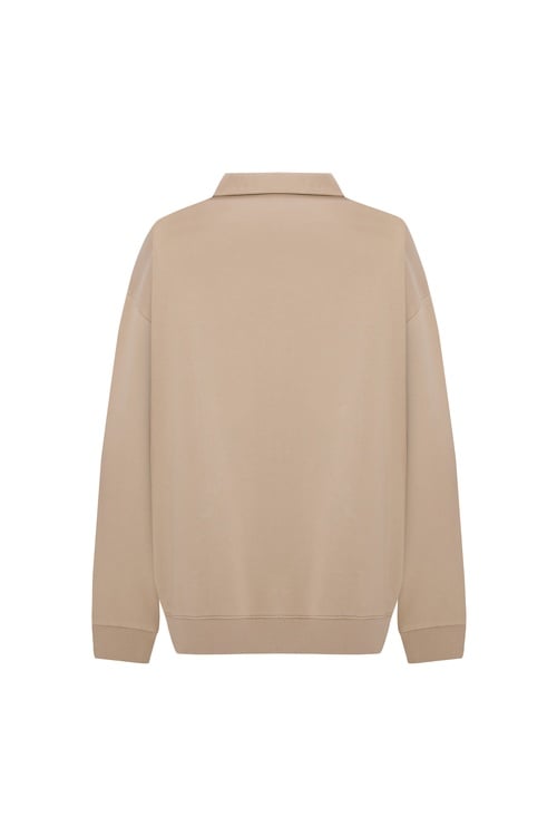 FERMUARLI POLO YAKA SWEATSHIRT