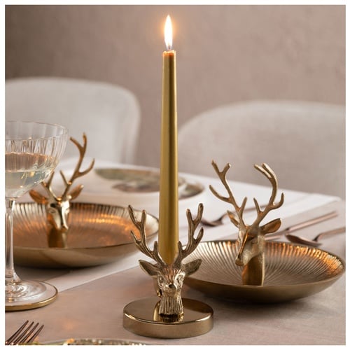 DEER GOLD DEKORATİF TABAK 15X20 CM