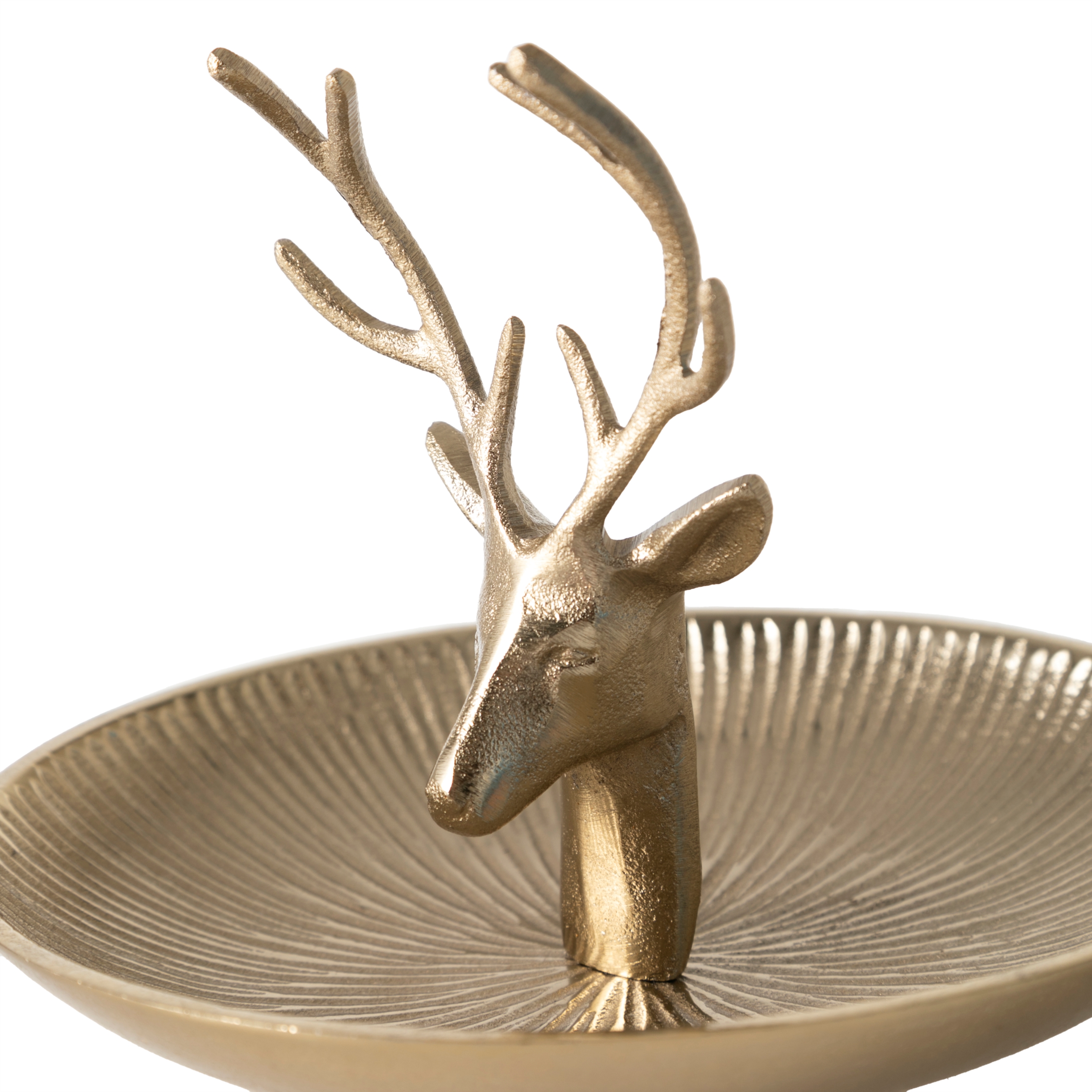 DEER GOLD DEKORATİF TABAK 15X20 CM