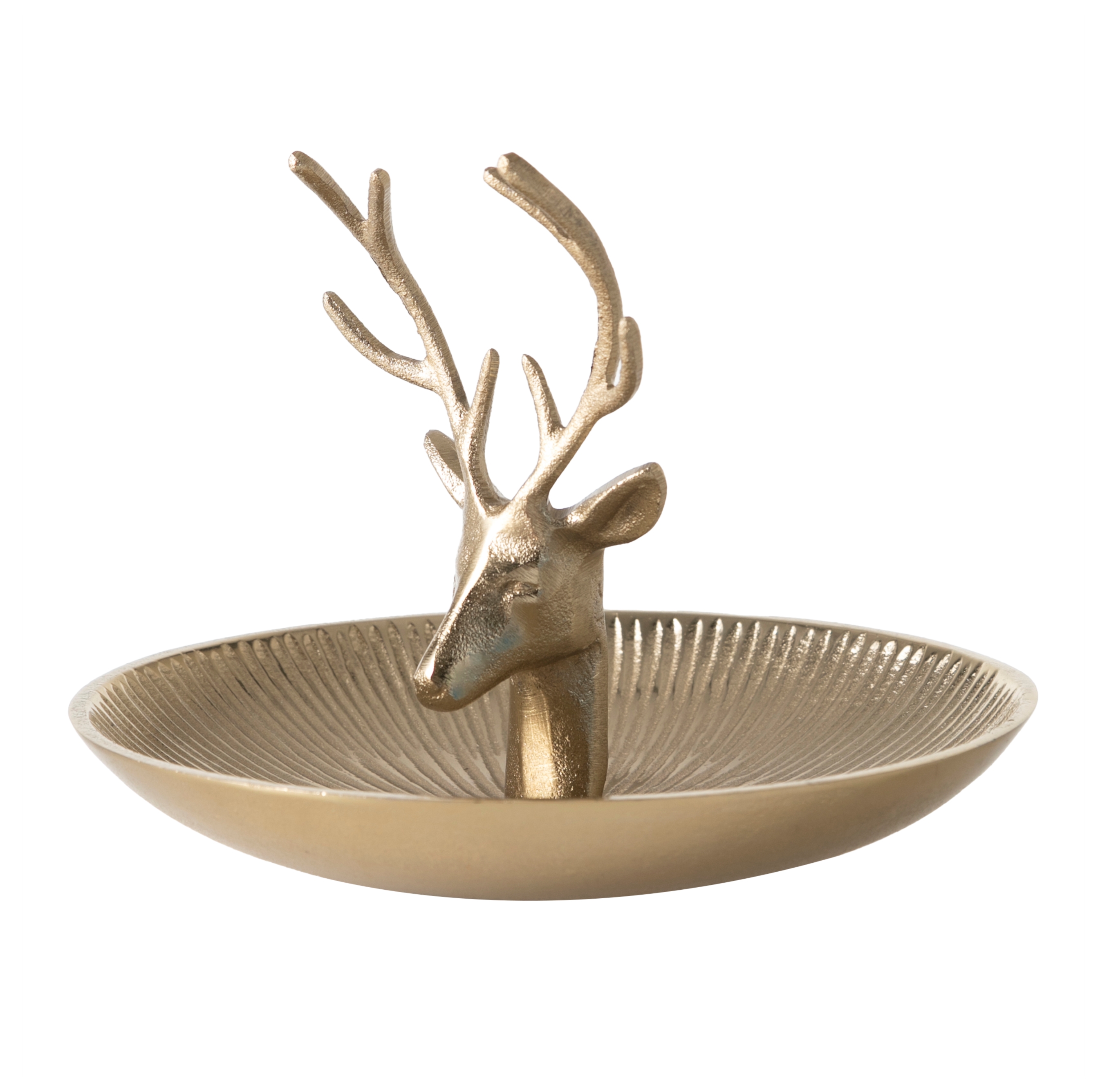 DEER GOLD DEKORATİF TABAK 15X20 CM