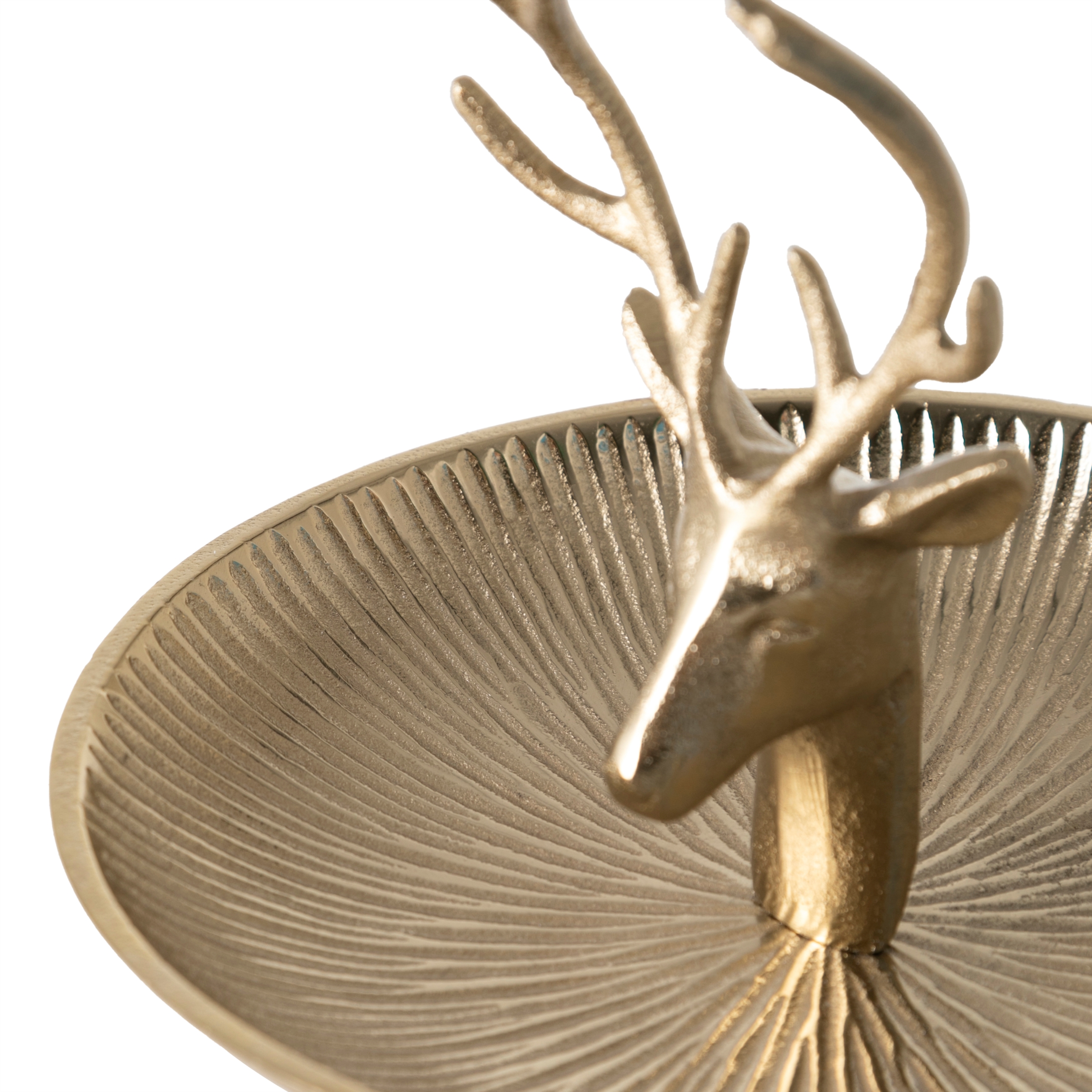 DEER GOLD DEKORATİF TABAK 15X20 CM