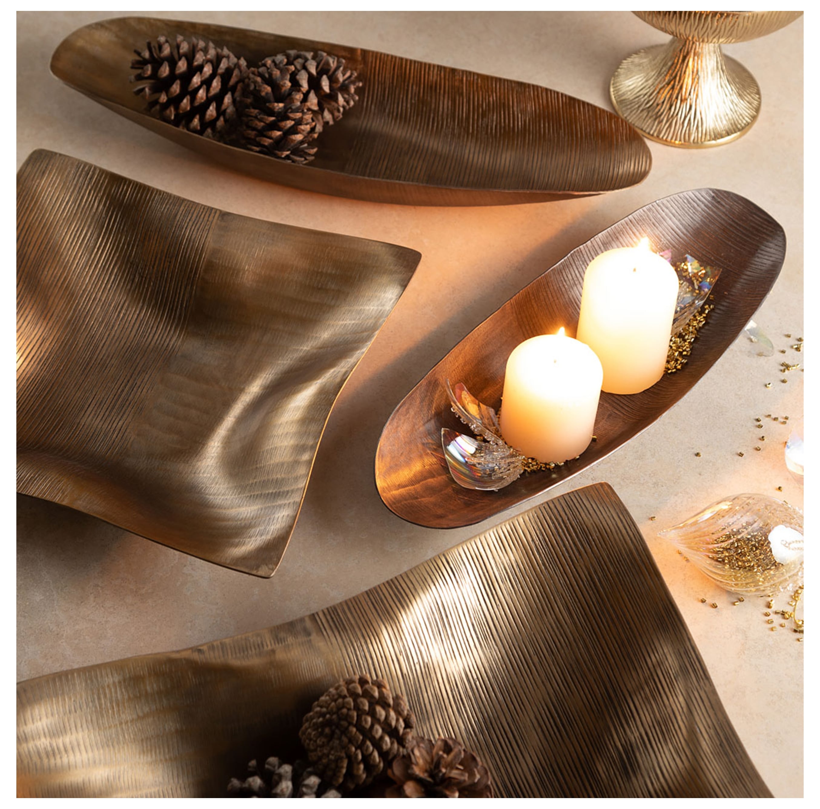 SQUARE DEKORATİF KASE SİYAH 46X9CM