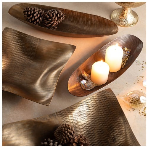  SQUARE DEKORATİF KASE SİYAH 46X9CM