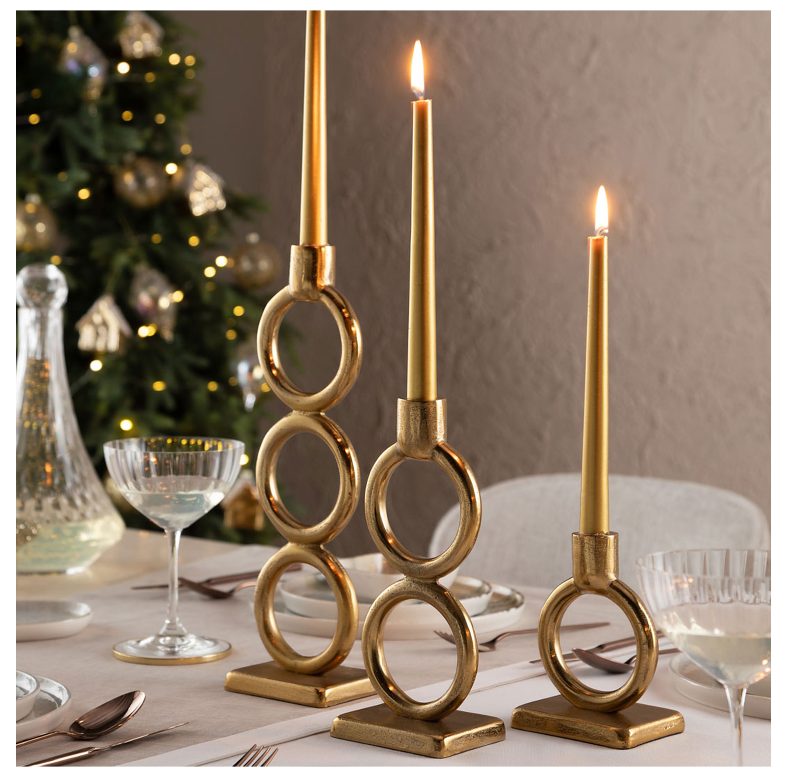 GOLD CHAIN MUMLUK 10X7X36CM