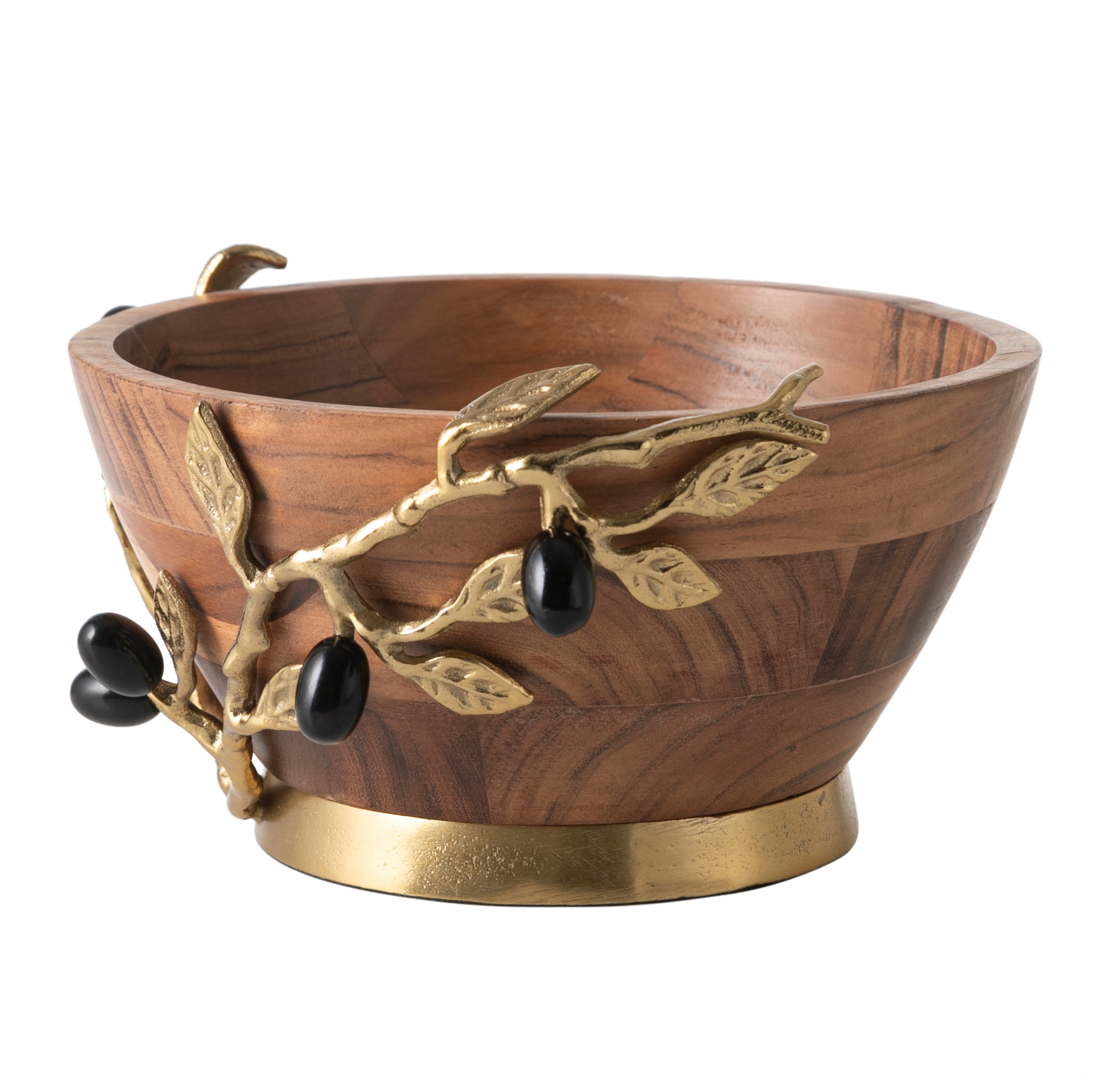 OLIVE AHŞAP DEKORATİF KASE 28X13CM