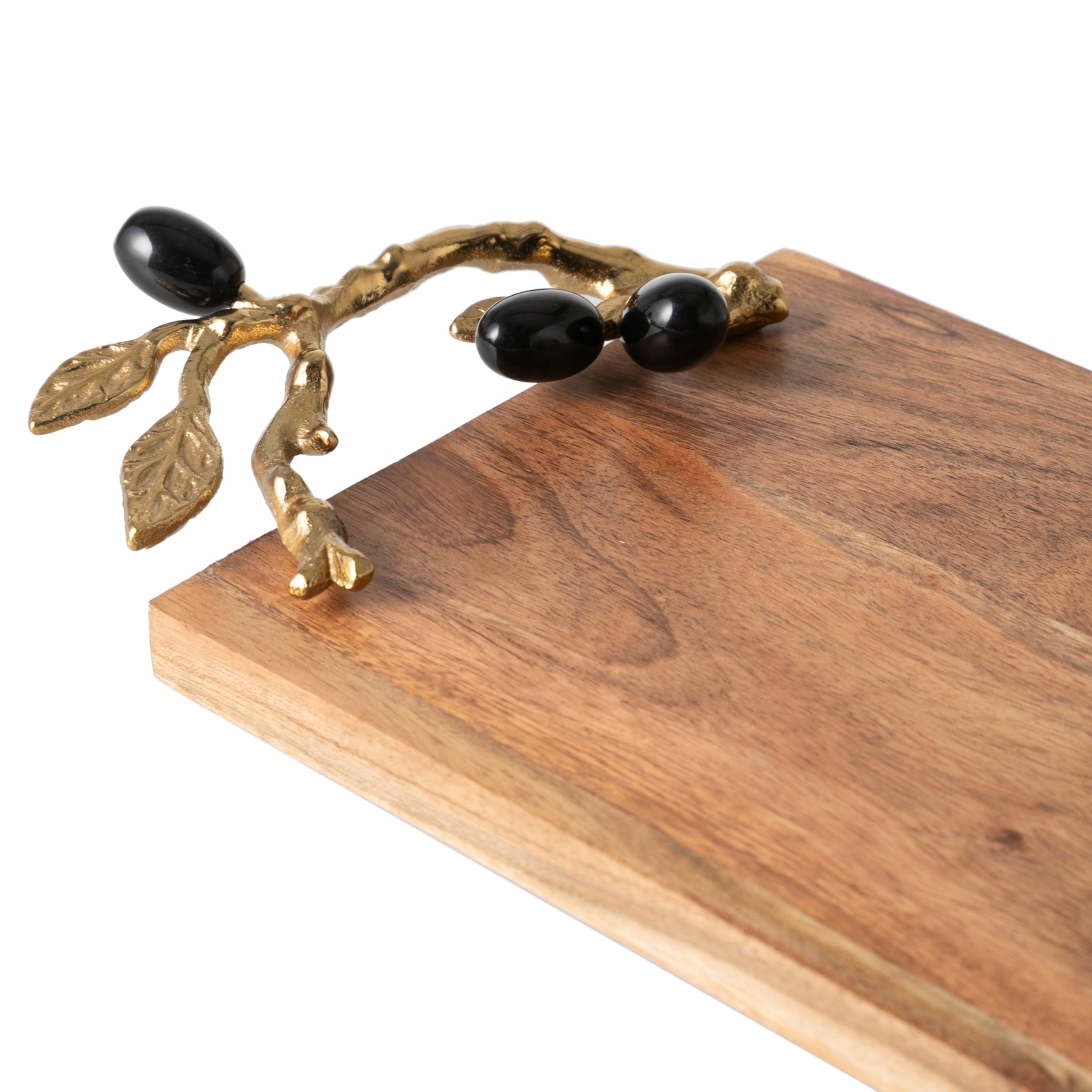 OLIVE AHŞAP DEKORATİF TEPSİ 46X18X8CM