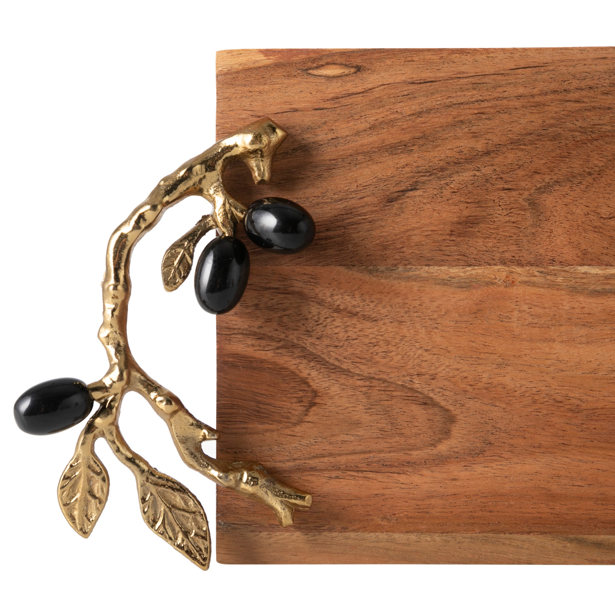 OLIVE AHŞAP DEKORATİF TEPSİ 46X18X8CM