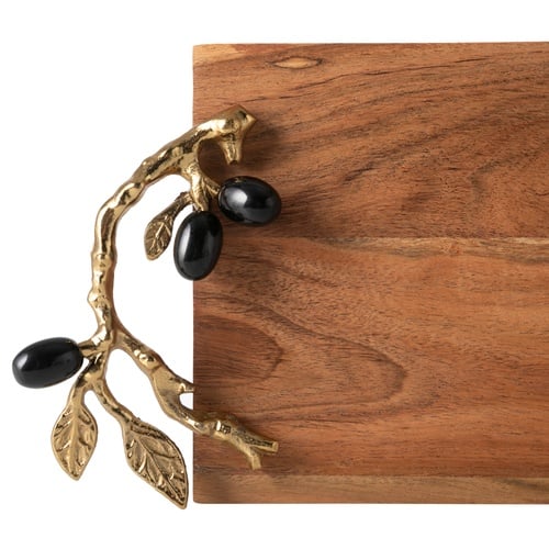  OLIVE AHŞAP DEKORATİF TEPSİ 46X18X8CM