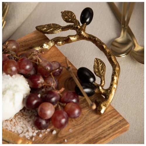 OLIVE AHŞAP DEKORATİF TEPSİ 50X20X6CM