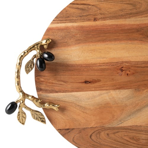  OLIVE AHŞAP DEKORATİF TEPSİ 45X33X6CM