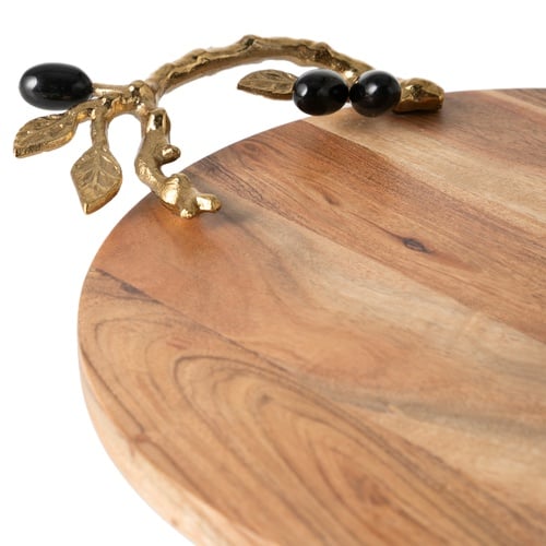  OLIVE AHŞAP DEKORATİF TEPSİ 45X33X6CM