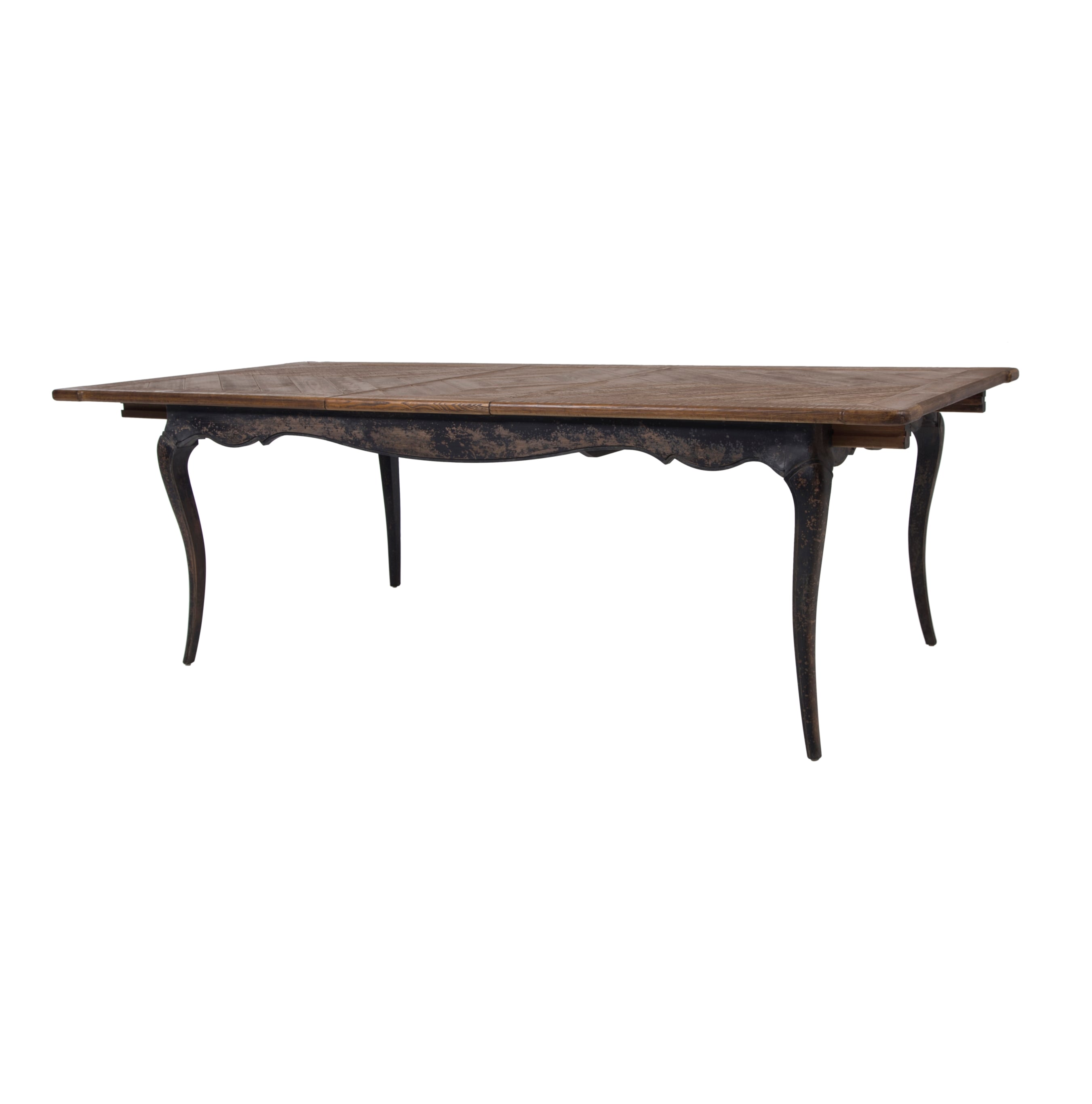 FRENCH ESKİTME AHŞAP AÇILIR KAPANIR YEMEK MASASI