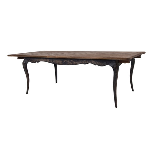  FRENCH ESKİTME AHŞAP AÇILIR KAPANIR YEMEK MASASI