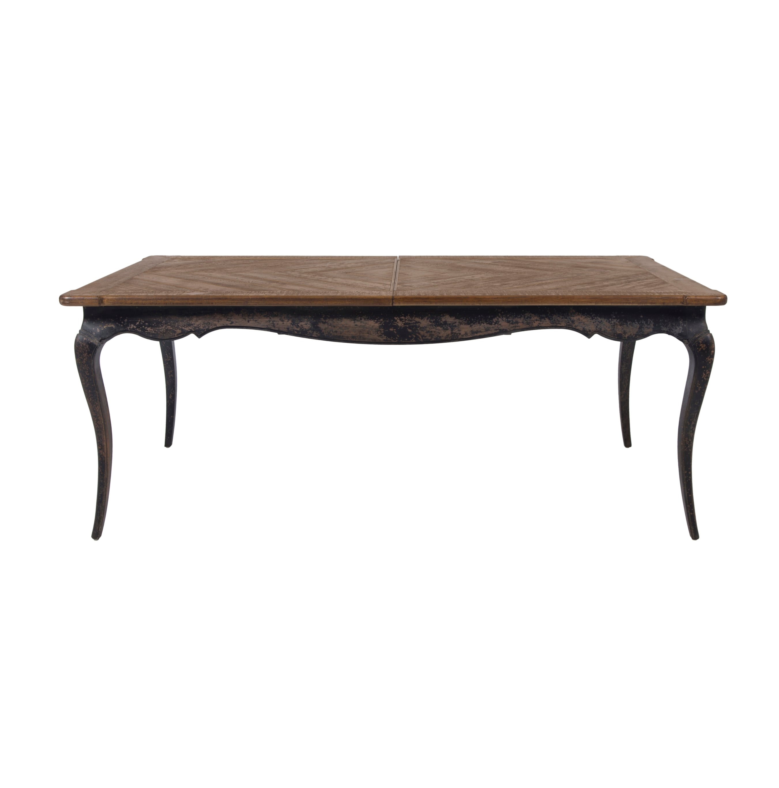 FRENCH ESKİTME AHŞAP AÇILIR KAPANIR YEMEK MASASI