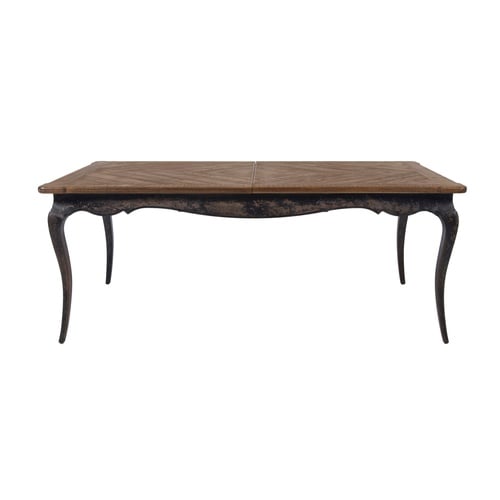  FRENCH ESKİTME AHŞAP AÇILIR KAPANIR YEMEK MASASI