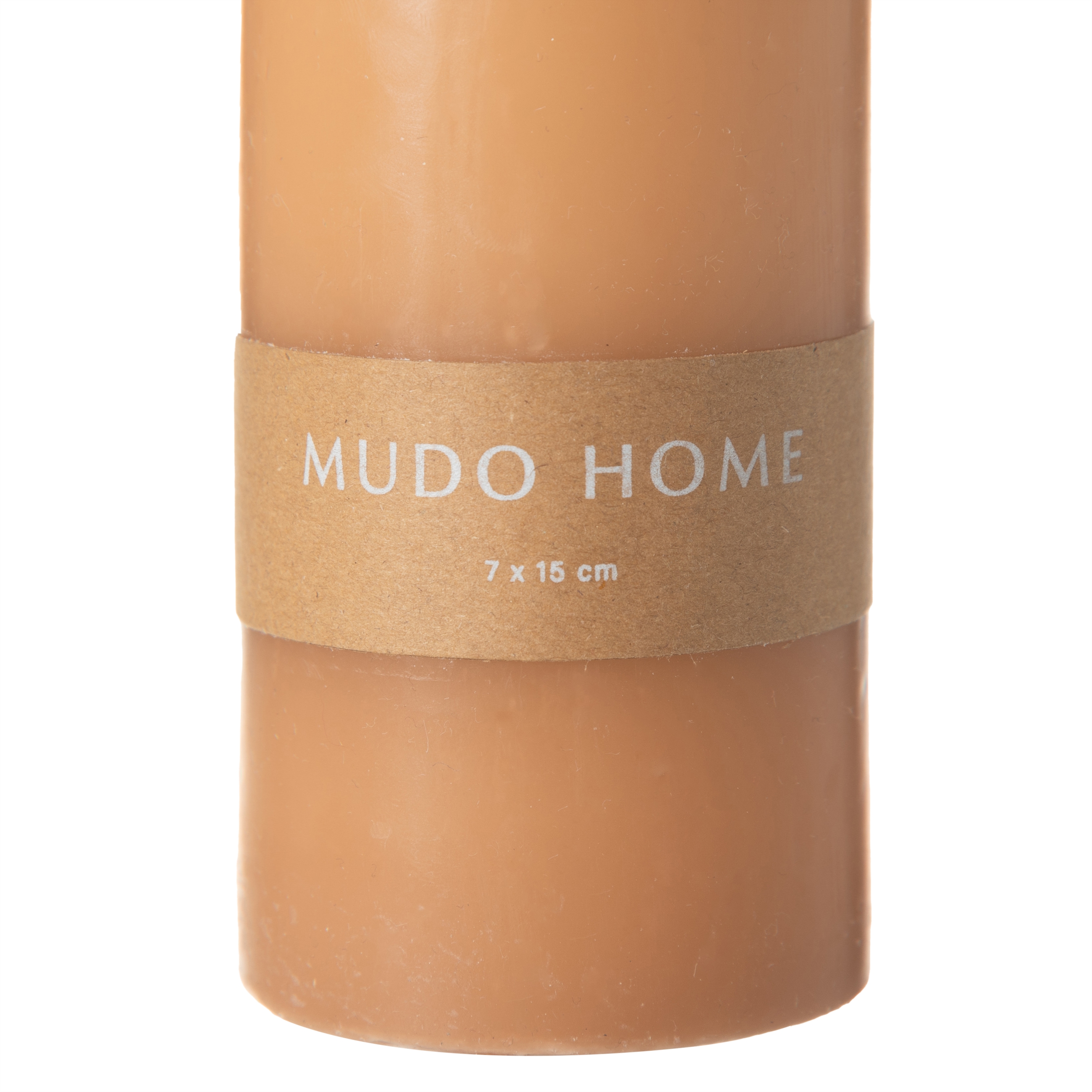 SÜTUN MUM AÇIK KAHVE 7X15CM