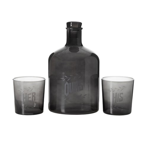 RETRO İÇECEK SETİ - SİYAH