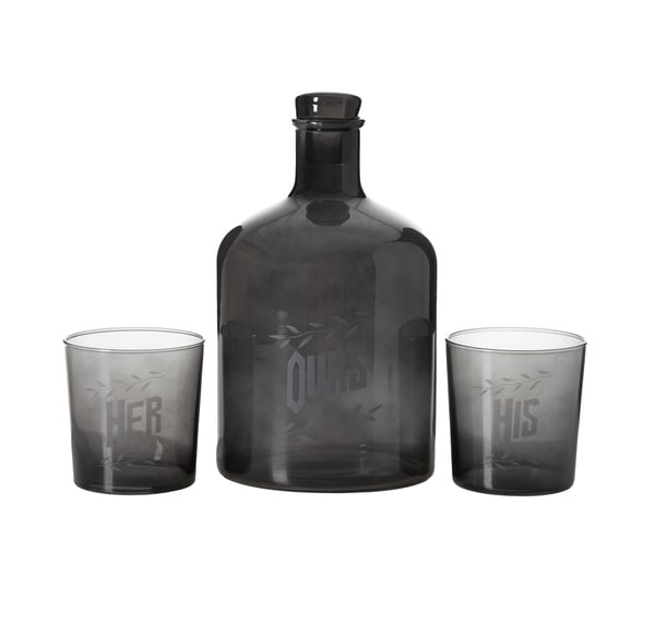 Mudo Home Retro Içecek Seti – Siyah Renksiz