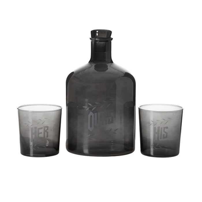 RETRO İÇECEK SETİ - SİYAH