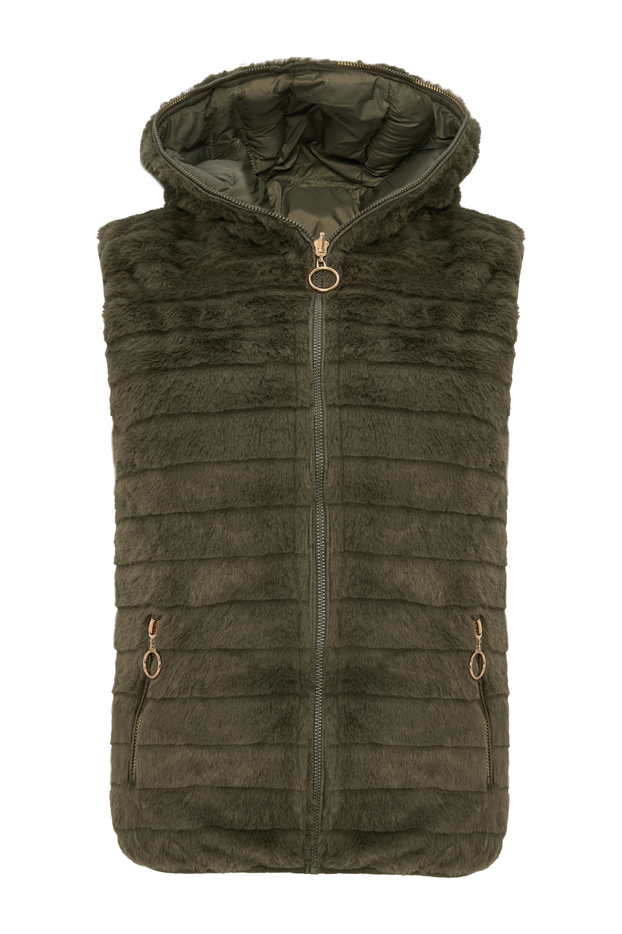 KAPİTONELİ KAPÜŞONLU ŞİŞME YELEK