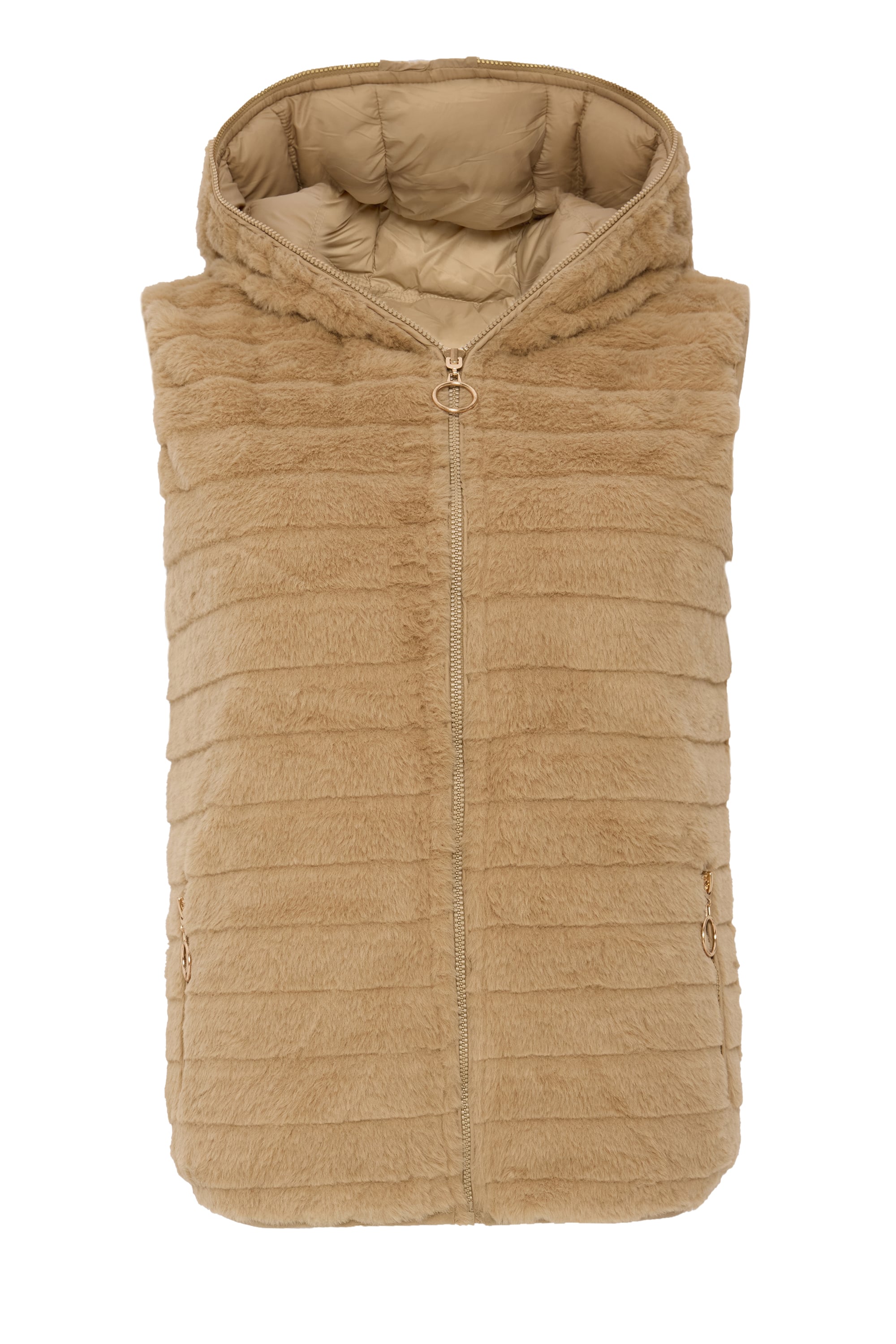 KAPİTONELİ KAPÜŞONLU ŞİŞME YELEK