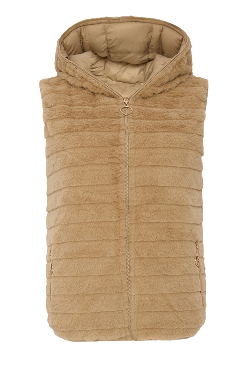 KAPİTONELİ KAPÜŞONLU ŞİŞME YELEK