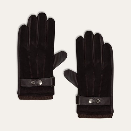 KEMER DETAYLI YÜN KARIŞIMLI ELDİVEN