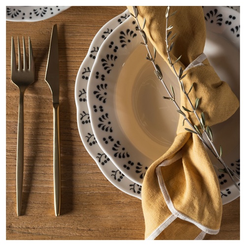  BLACK PEARL SERVİS TABAĞI SETİ 27CM -6LI