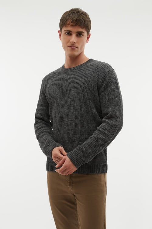 BİSİKLET YAKA KAZAK