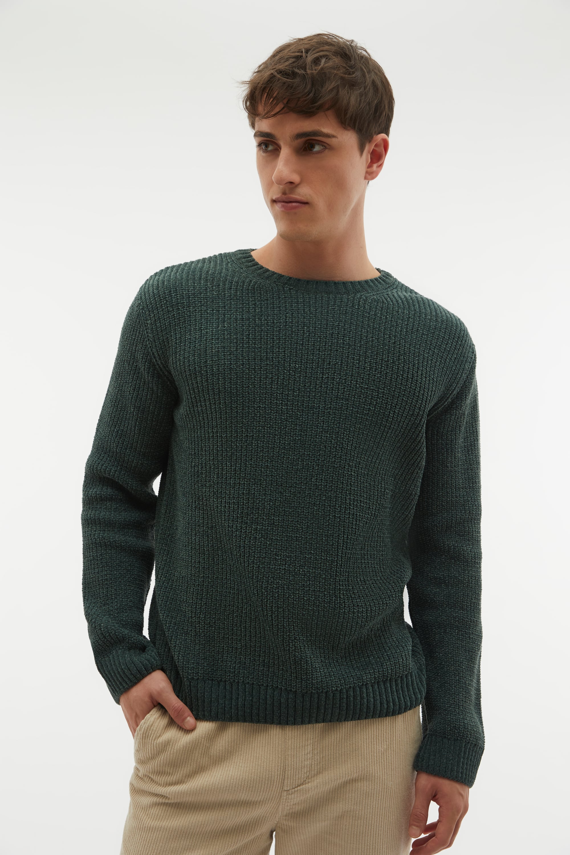 BİSİKLET YAKA KAZAK