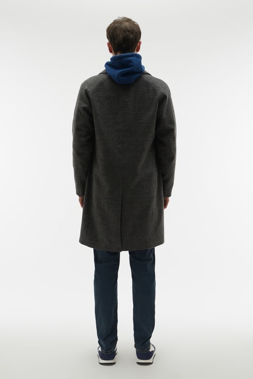 EKOSELİ YÜN KARIŞIMLI UZUN KABAN