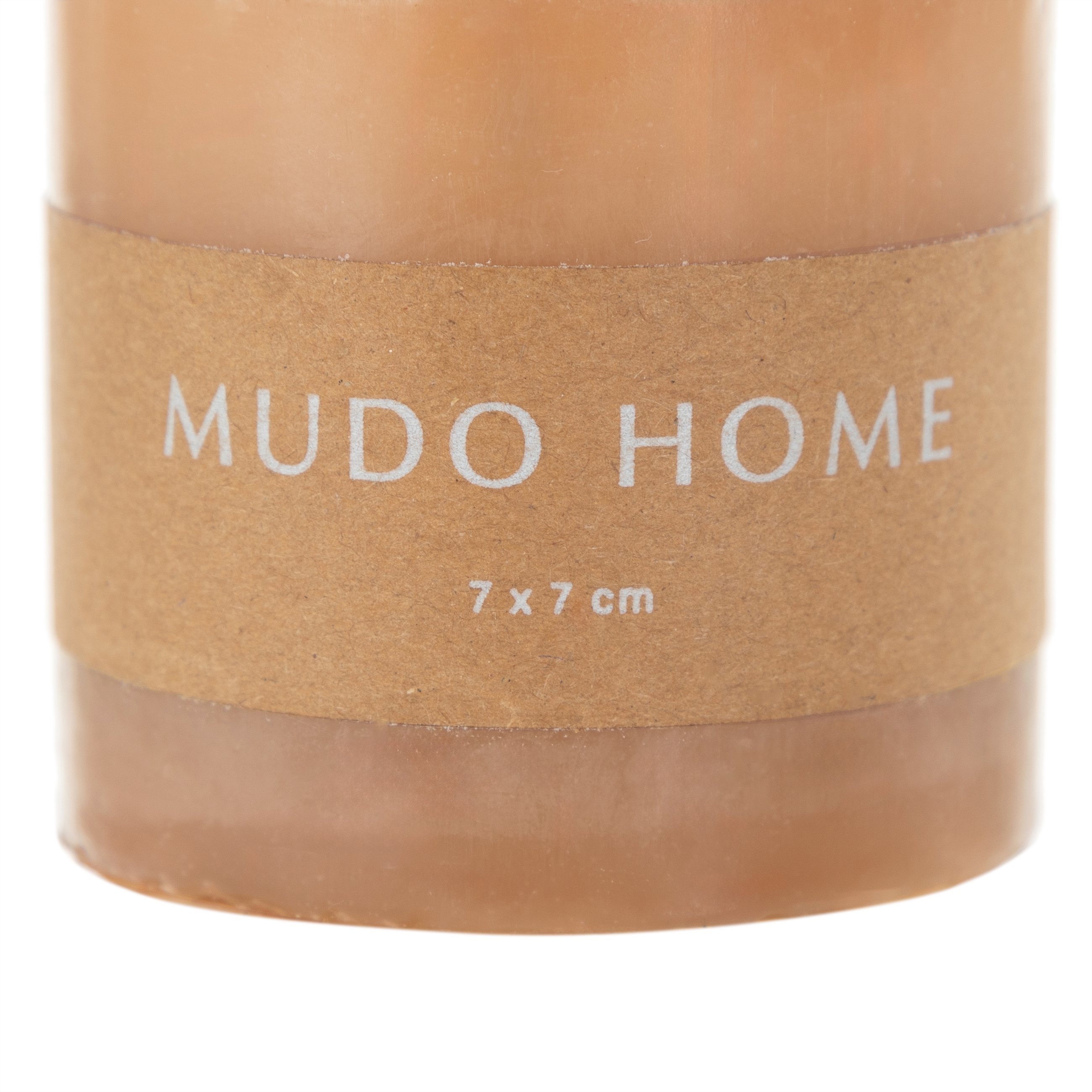 SÜTUN MUM AÇIK KAHVE 7X7CM