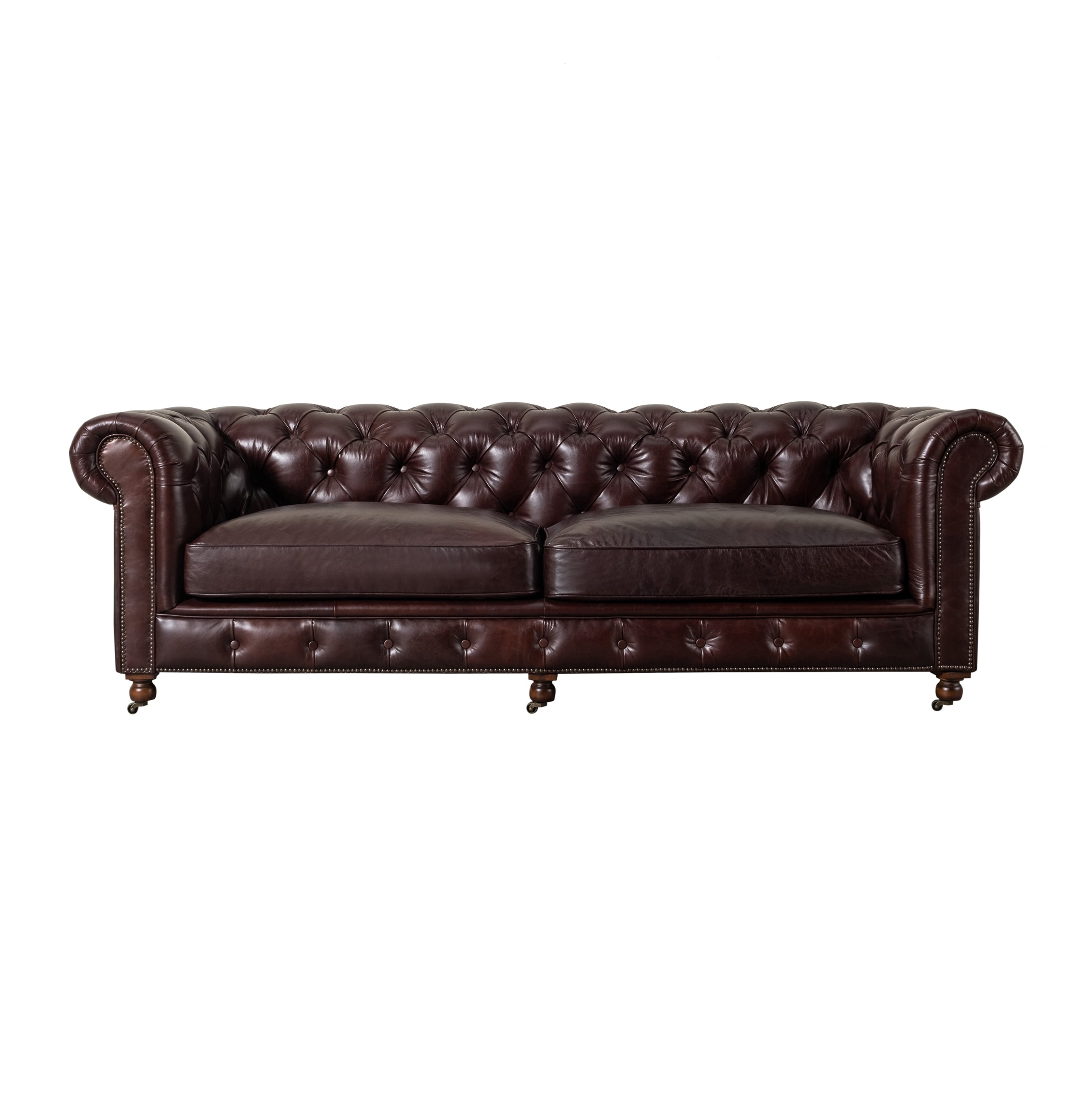 KENSINGTON ÜÇLÜ DERİ KOLTUK BIKER TAN