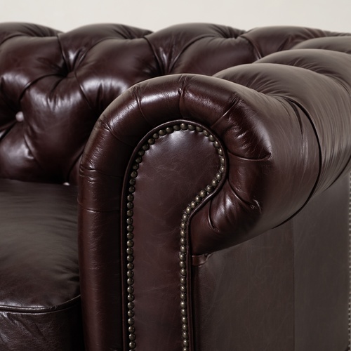  KENSINGTON ÜÇLÜ DERİ KOLTUK BIKER TAN