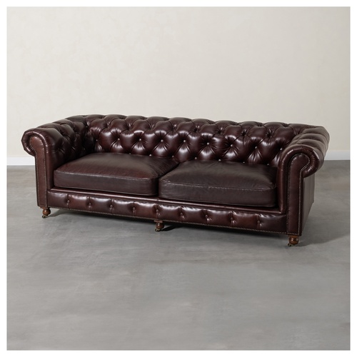  KENSINGTON ÜÇLÜ DERİ KOLTUK BIKER TAN