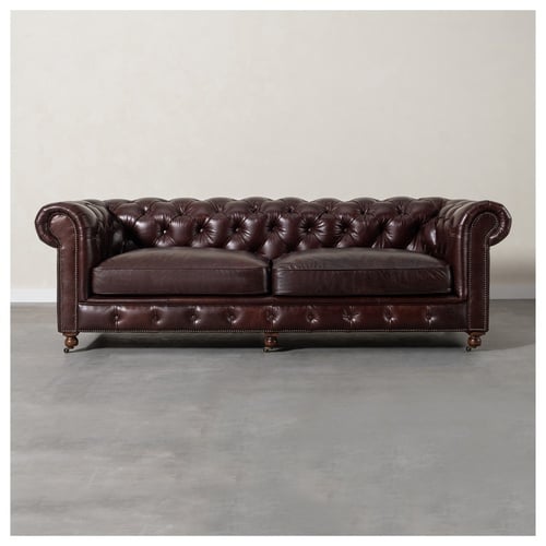  KENSINGTON ÜÇLÜ DERİ KOLTUK BIKER TAN