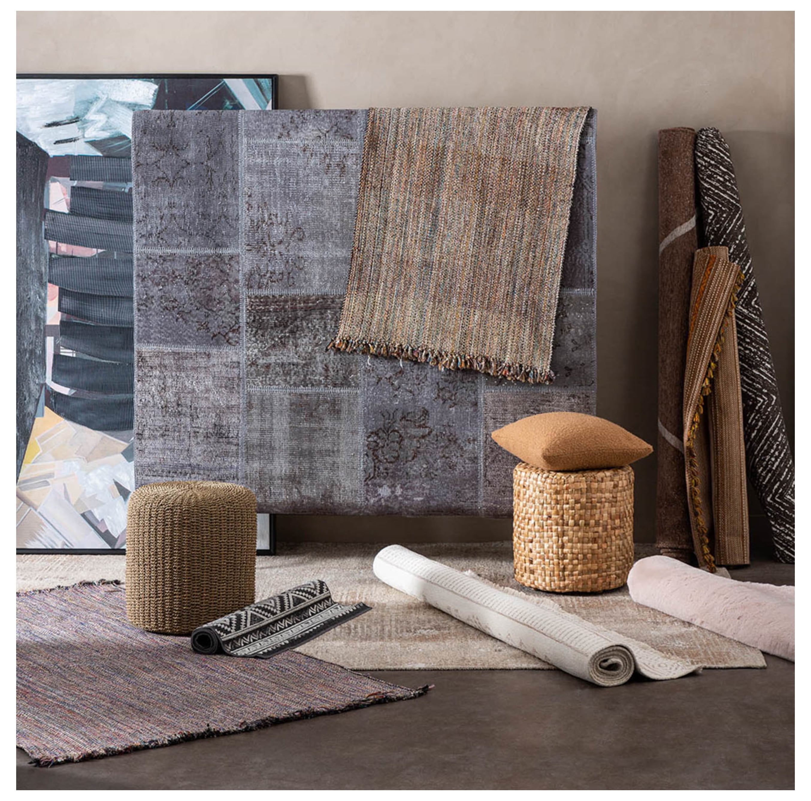 LIMA PATCHWORK HALI GRİ 170X240