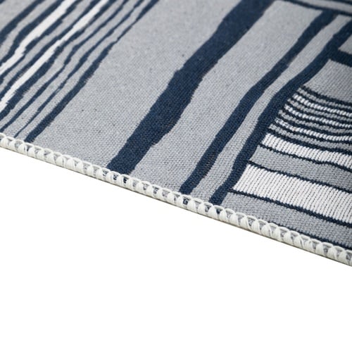  LARISSA PATCH ÇİFT TARAFLI KİLİM LACİVERT BEYAZ 80X150