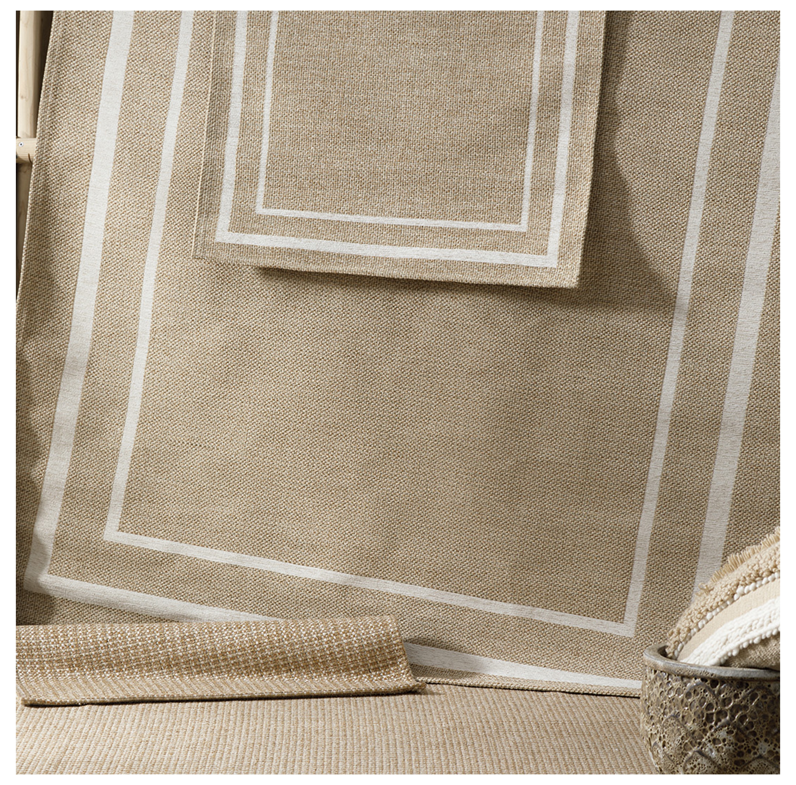 KATERINI HALI BORDÜRLÜ AÇIK BEJ 160X230