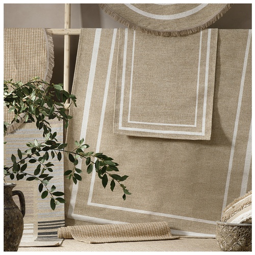  KATERINI HALI BORDÜRLÜ AÇIK BEJ 160X230