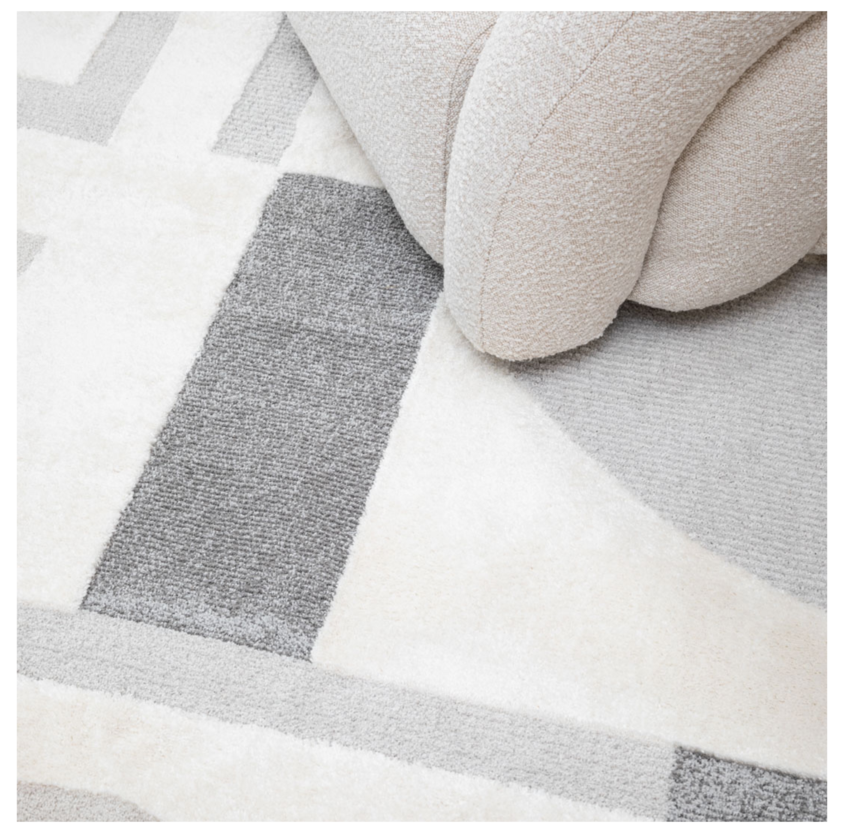 RIVA PATTERN HALI EKRU GRİ 160X230