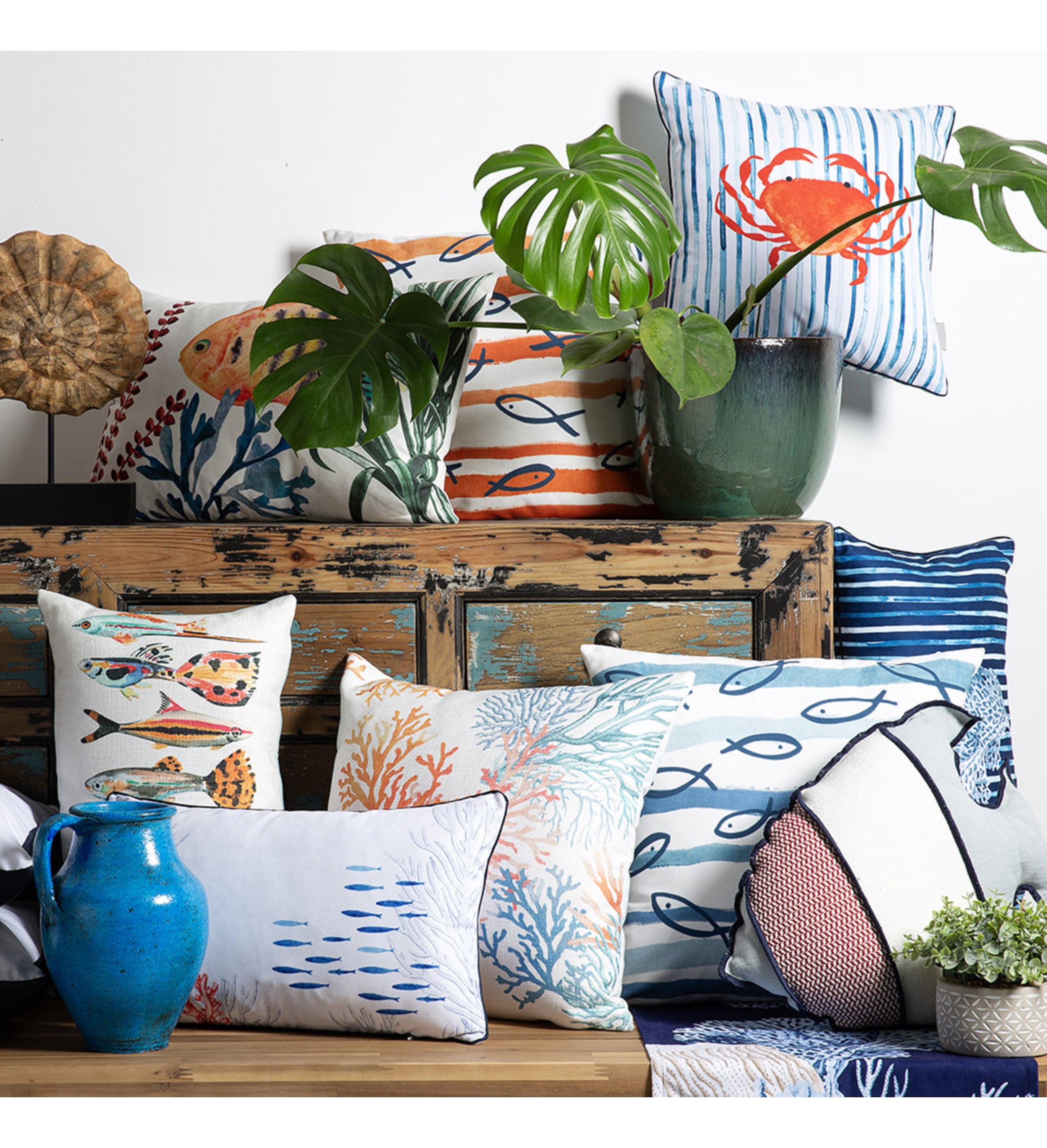 FISH KIRLENT MAVİ 40X50