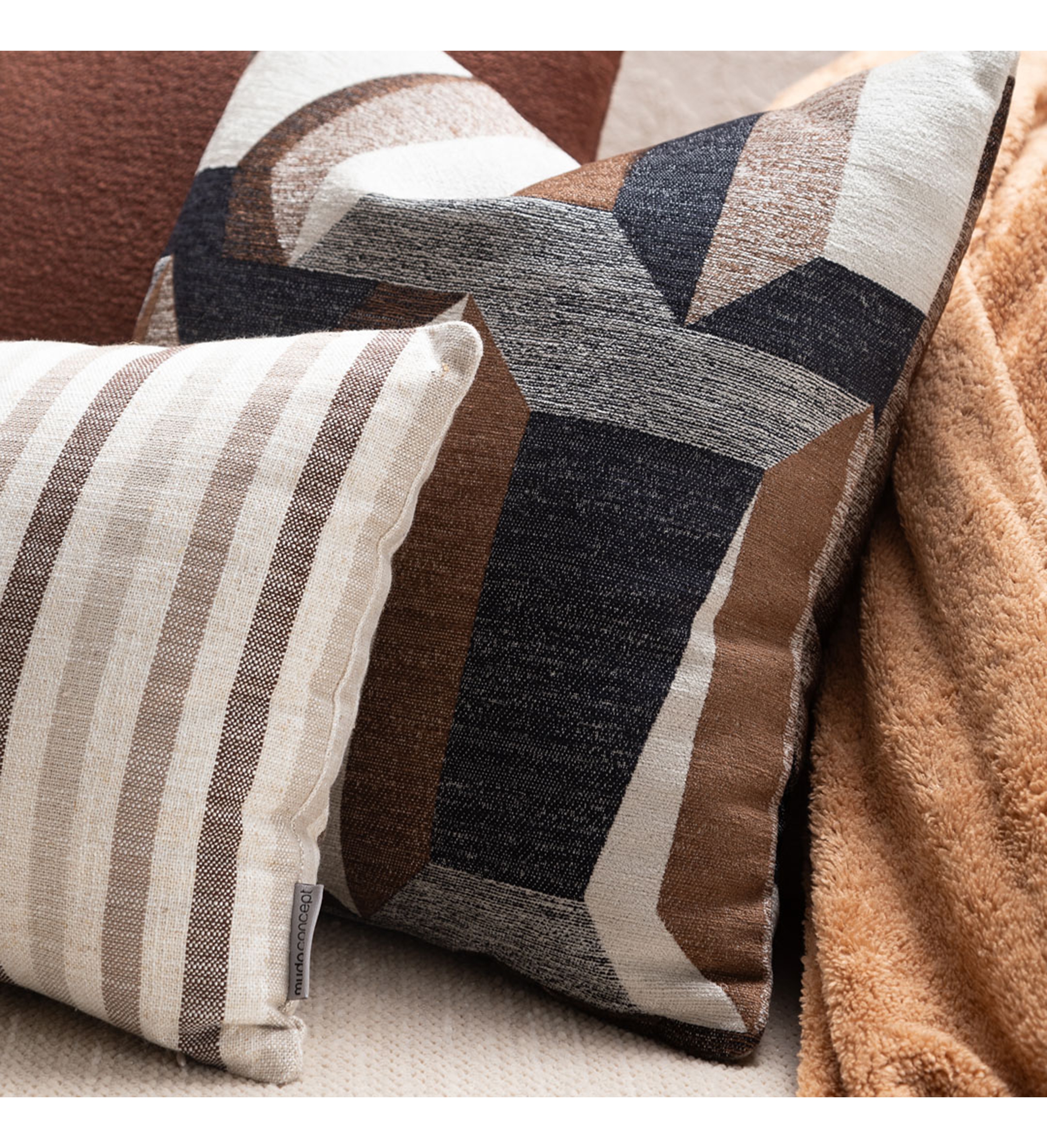 ALBA GRID KIRLENT KAHVE BEJ 45X45