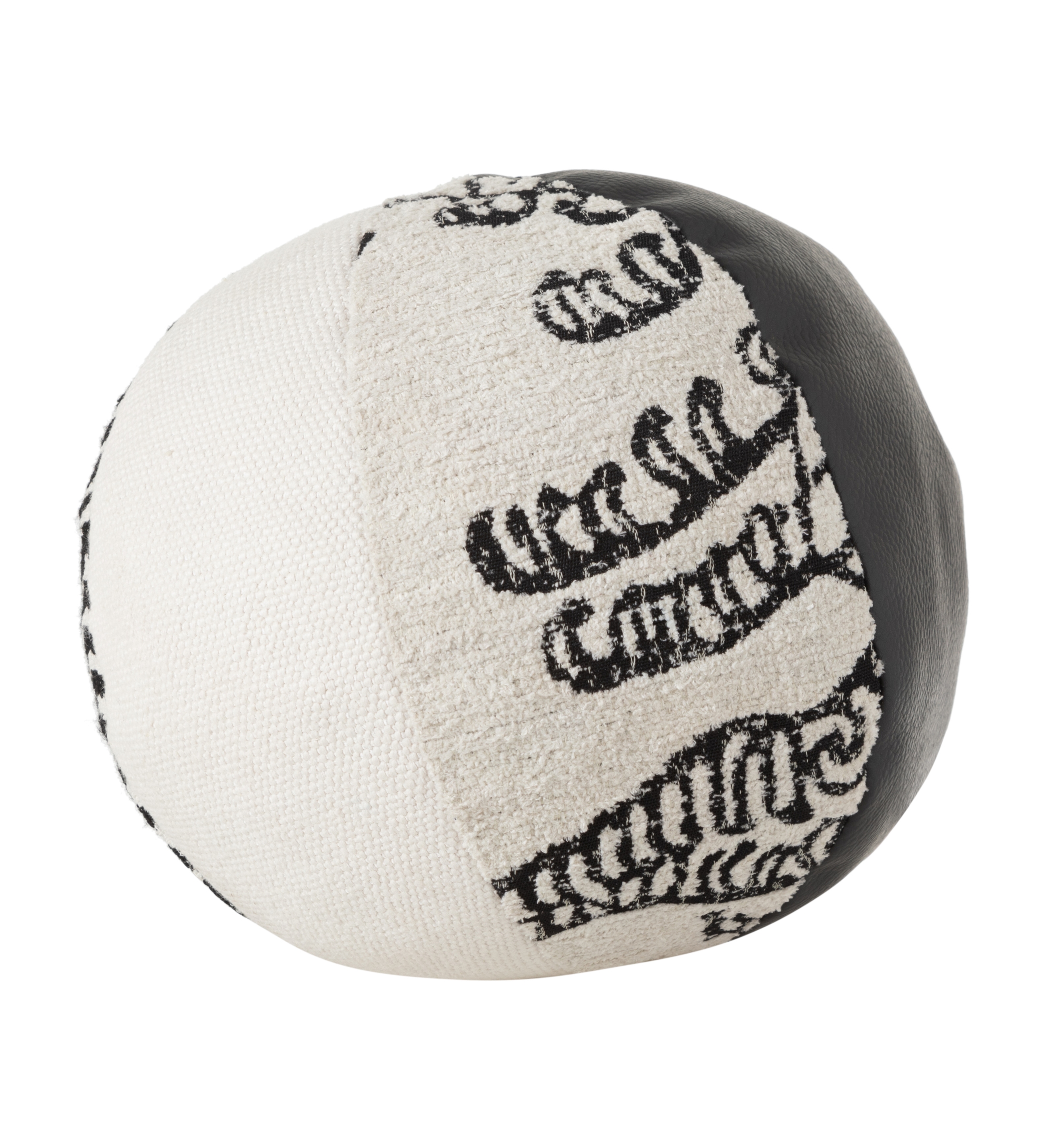 PAM YUVARLAK KIRLENT SİYAH BEYAZ 38CM