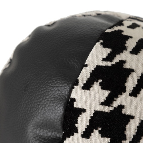  PAM YUVARLAK KIRLENT SİYAH BEYAZ 38CM